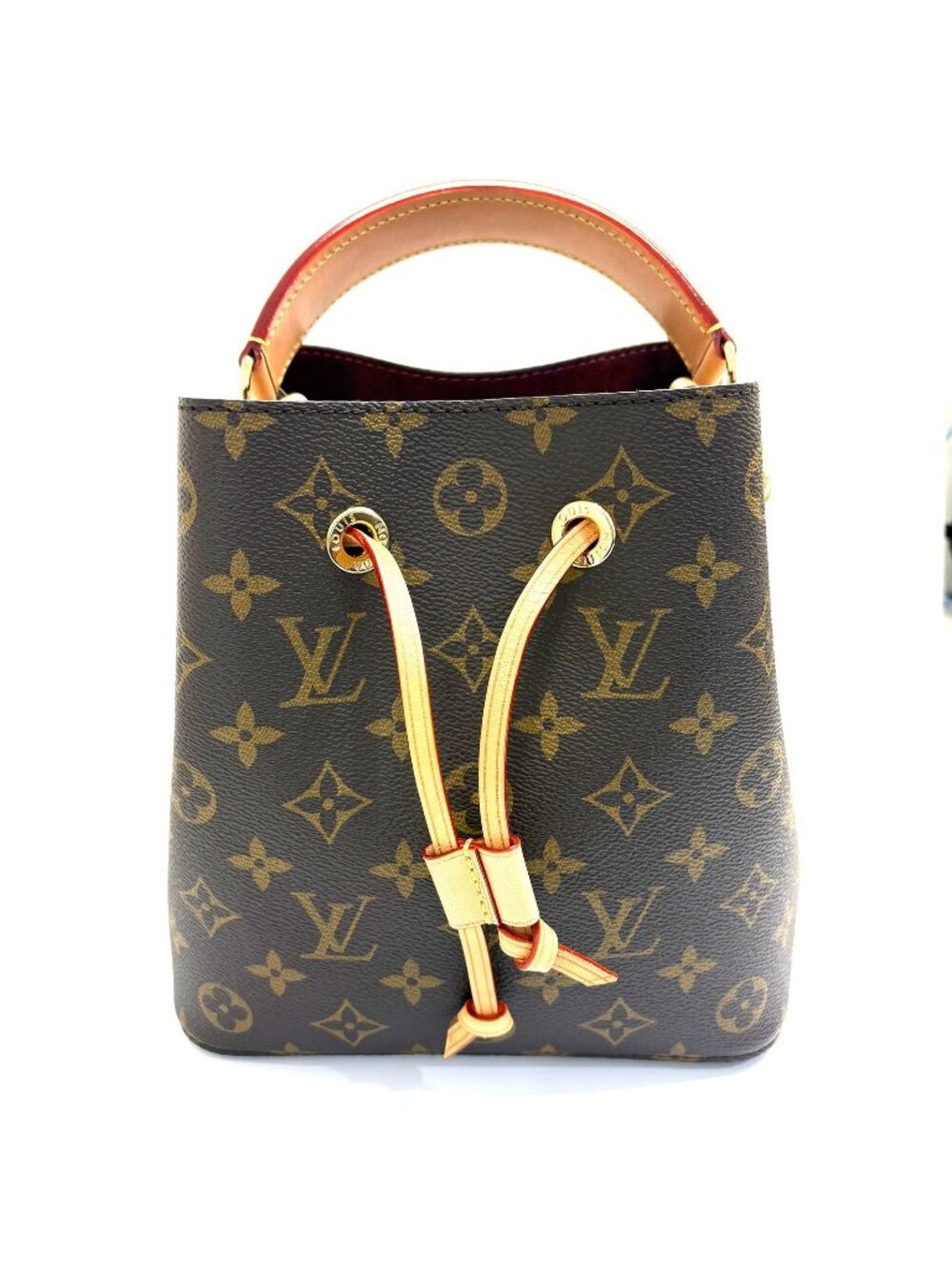 Louis Vuitton Neo Noe BB Monogram Shoulder Bag Canvas Brown
